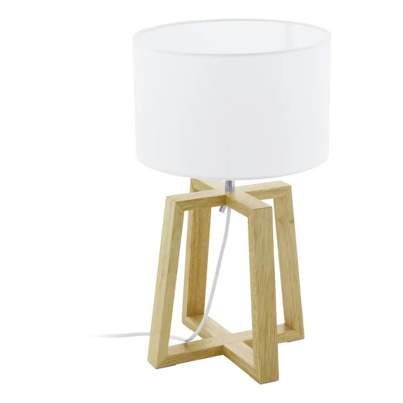 Aanbieding EGLO Chietino 1 Tafellamp - E27 - 44 cm - Natuur/Grijs/Wit