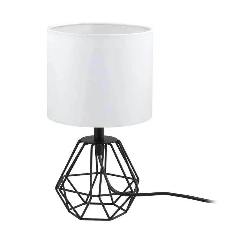Koop Online EGLO tafellamp Carlton 2 - zwart/wit - Ø16 cm