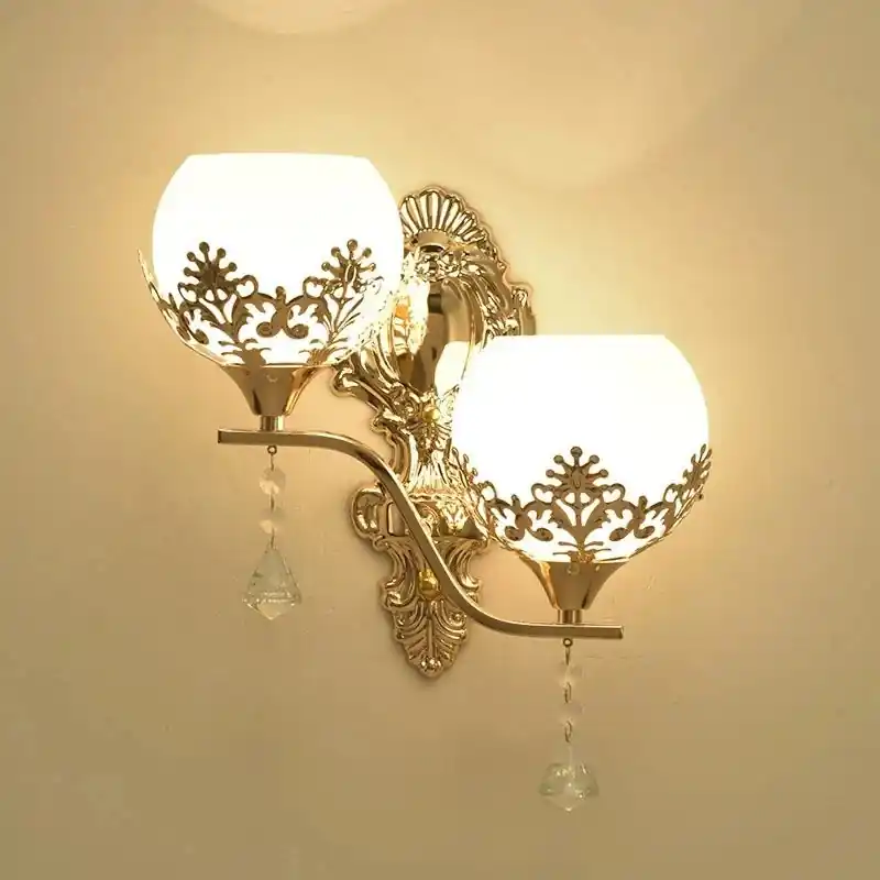 Actieprijs CrystalLuxe - Led Wandlamp Goud Slaapkamer & Woonkamer Sfeerverlichting