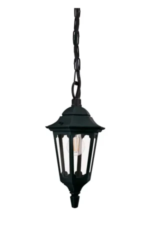 Buitenlamp, hanglamp, aluminium, glas, zwart, H 34,5 cm Voordeelprijs
