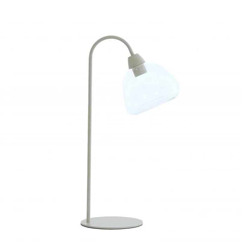 Exclusieve Aanbieding Light & Living - Bisho tafellamp 31,5x20x61 cm - glas helder/crème