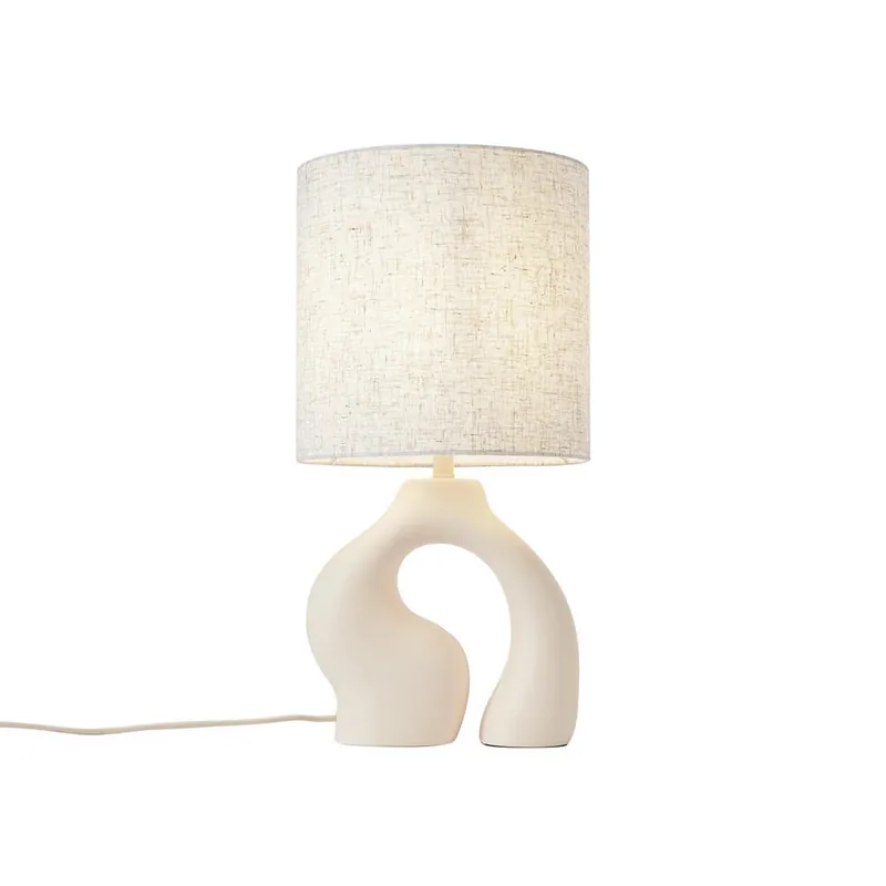 Qazqa tafellamp dahlia beige e27 Goedkoop
