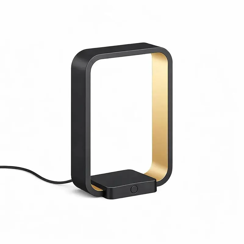 Hoge Kwaliteit Artdelight Tafellamp Modesto - zwart goud - 7.5x20 cm