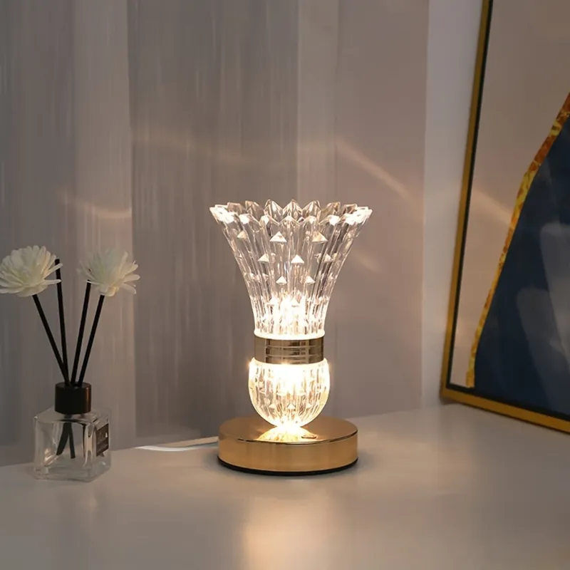 Superprijs VaseLicht - LED Kristallen Tafel Lamp met Dimbare Sfeer