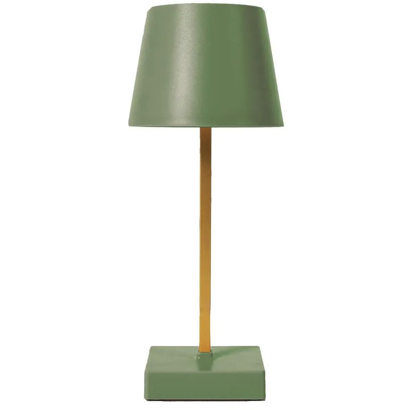 Home deco factory LED tafellamp - kunststof - groen - touch - 26cm Koopje