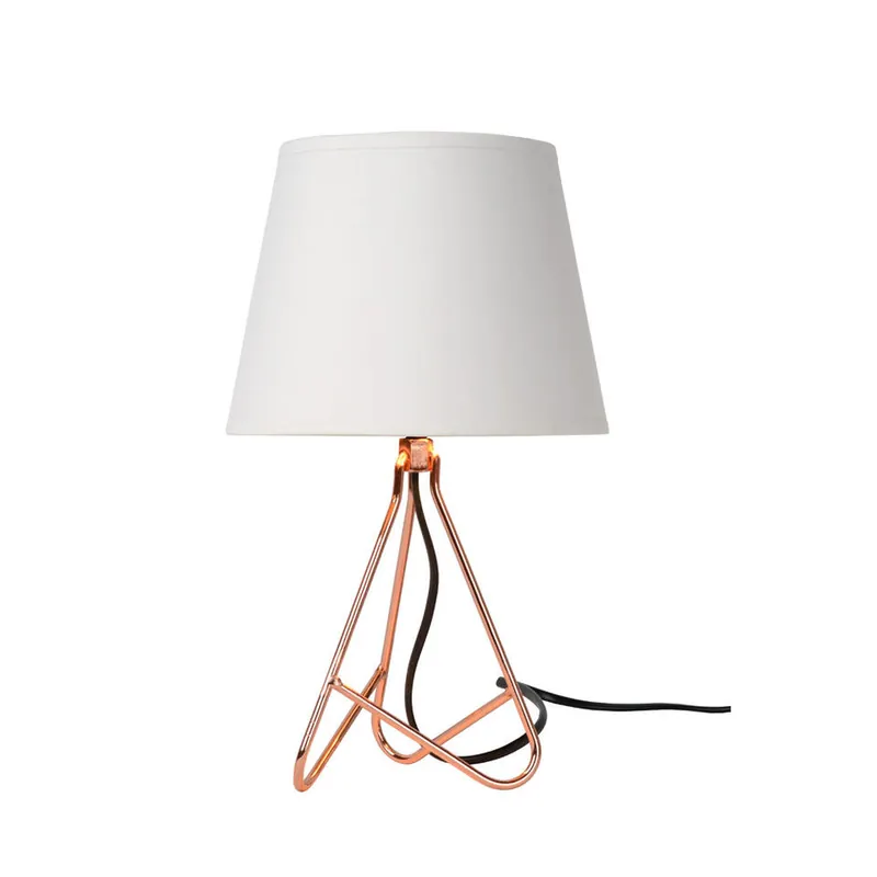 Lucide tafellamp Gitta - koper - Ø17 cm Beste Prijs