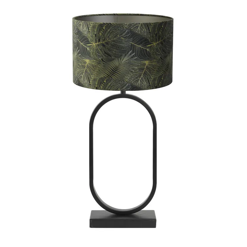 Tafellamp Jamiri/Amazone - Zwart/Groen - Ø30x67cm Beperkte Voorraad