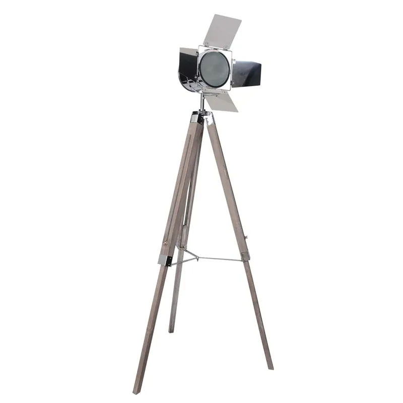 Hoge Kwaliteit Staande lamp, metaal, grenen, H 100 cm