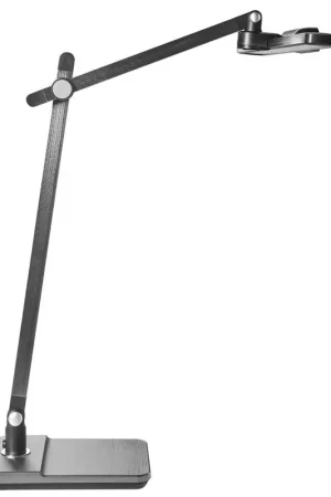 Beperkt Aanbod SERPENS - Bureaulamp LED - Grijs - Synthetisch materiaal