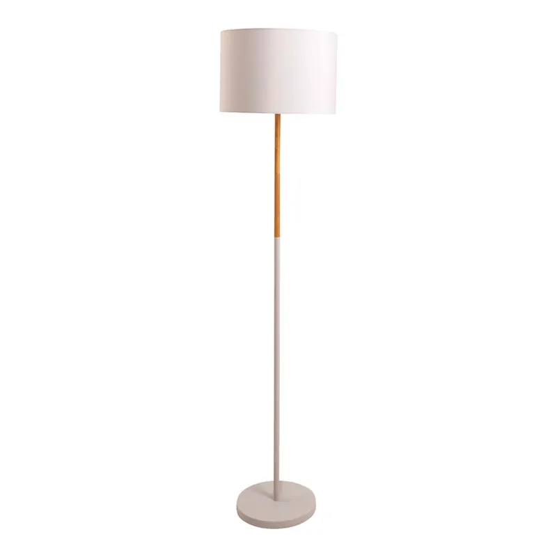 Staande lamp, metaal, rubberboom, wit, H 150 cm Hoge Kwaliteit