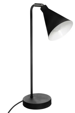 Atmosphera Tafellamp / bureaulampje - metaal - zwart - H45 cm Premium