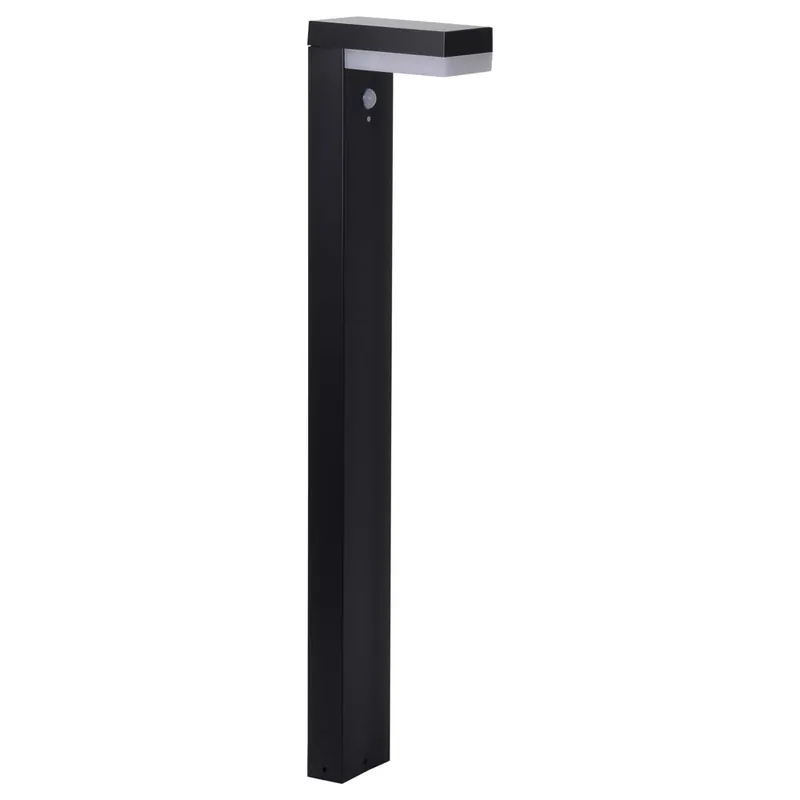 LED-zonnelicht, metaal, sensor, IP44, H 50 cm Snelle Levering