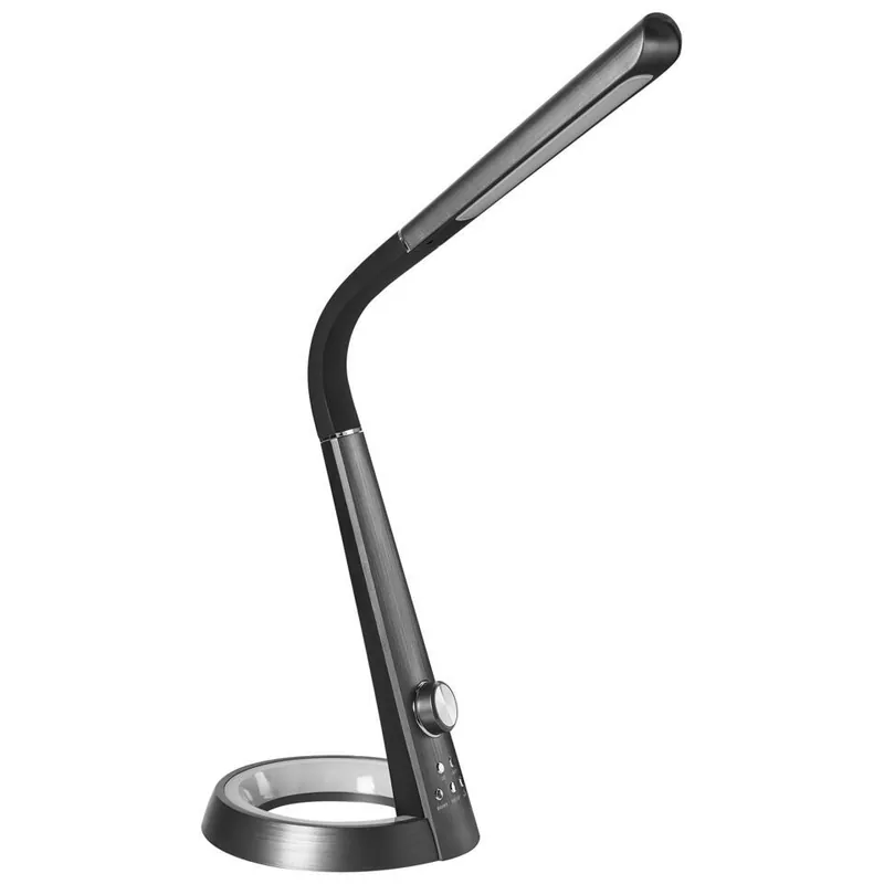 CANOPUS - Bureaulamp LED - Zwart - Synthetisch materiaal Lage Kosten