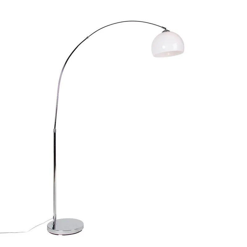 Gratis Verzending Qazqa booglamp arc-basic zilverkleurig e27