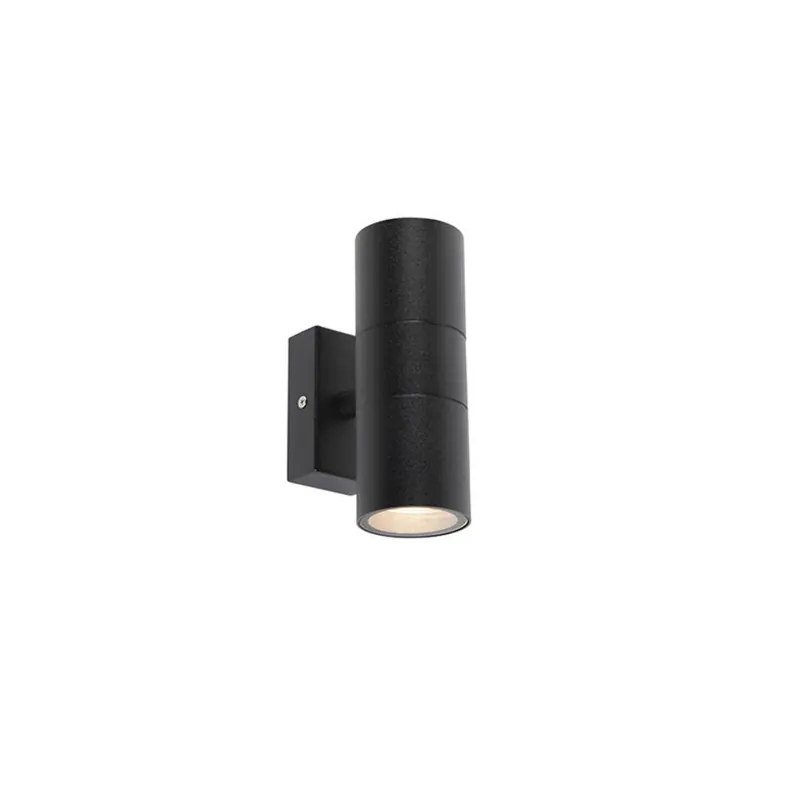 Qazqa up‑ en downlight lamp duo zwart gu10 Merkproduct