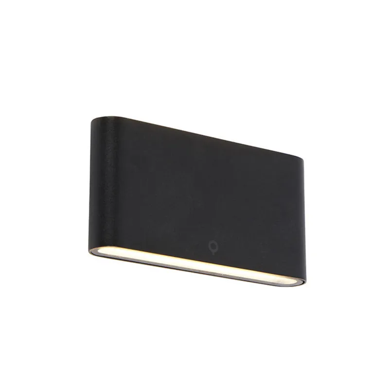 Bestseller Qazqa up‑ en downlight lamp batt zwart geïntegreerde led
