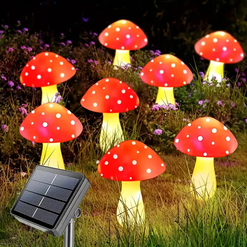 SolarGlow - Zonne-paddenstoel Tuinlampen met 8 Modi, Energiezuinige Decoratieve Buitenverlichting Beperkt Aanbod