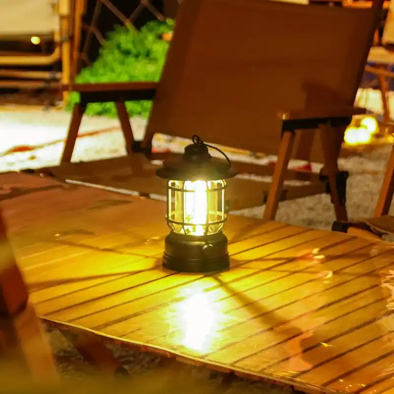 RetroLicht - Dimbare Outdoor Campinglamp met USB, Oplaadbare LED Verlichting Actieprijs