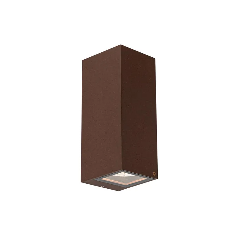 Finale Uitverkoop Qazqa up‑ en downlight lamp baleno bruin gu10