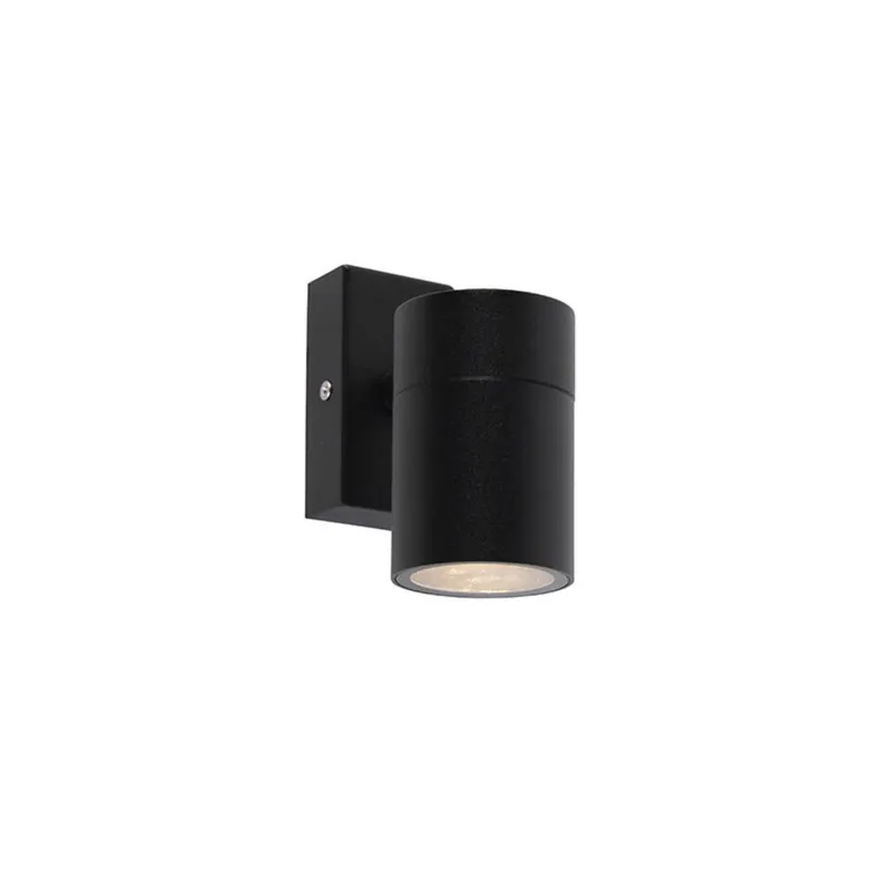 Merkproduct Qazqa wandlamp met glas solo zwart gu10
