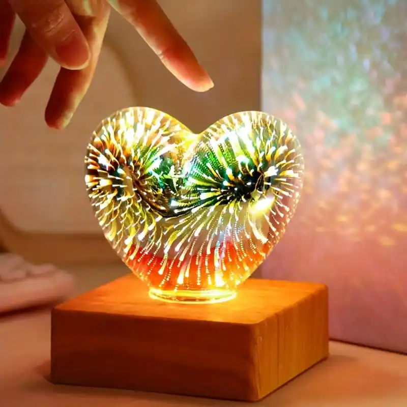 Finale Uitverkoop HeartGlow - 3D Hart LED Nachtlampje, USB-aangedreven Sfeerverlichting