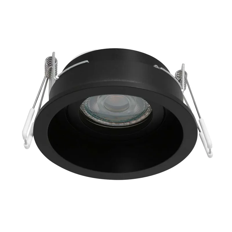Beste Prijs Inbouwlamp, metaal, 1-lichts, zwart, D 10 cm