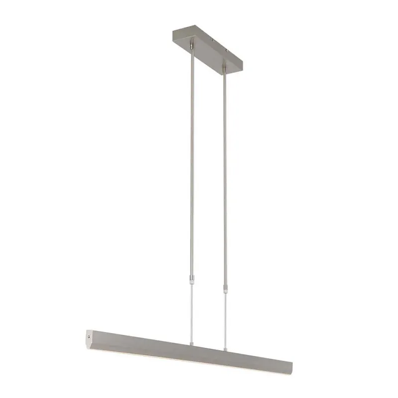 Koopje LED hanglamp, metaal, staal, L 115 cm
