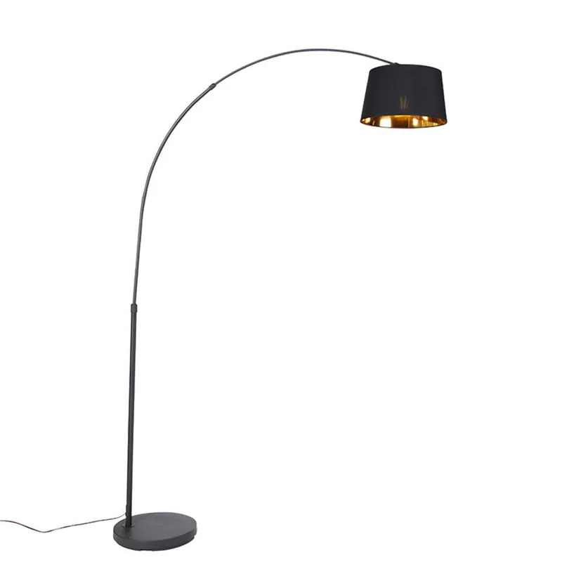 Weekendaanbieding Qazqa booglamp arc-basic zwart e27