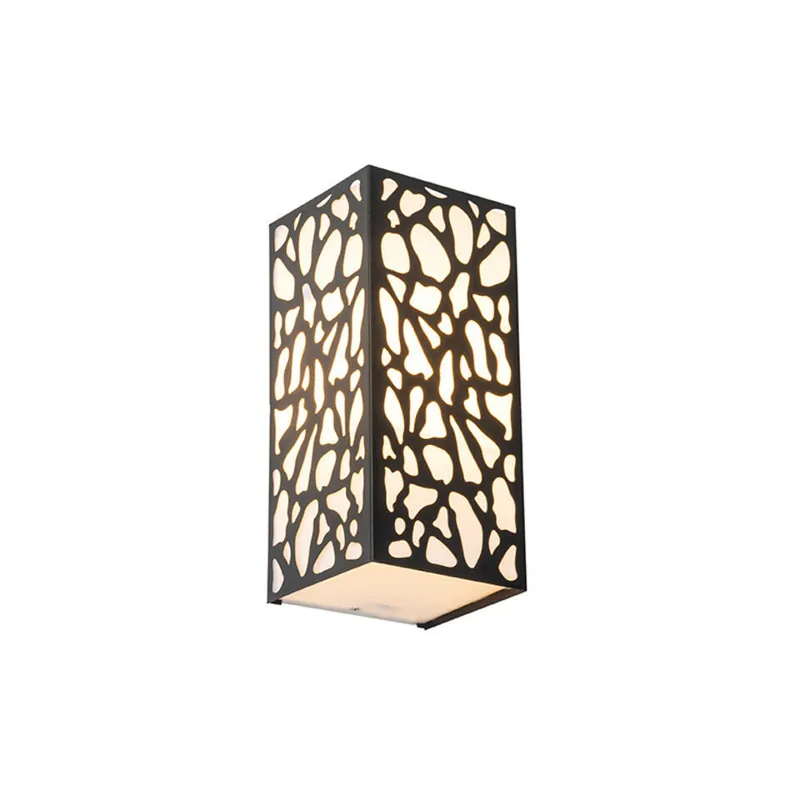 Qazqa wandlamp met glas nicole zwart e27 Dagaanbieding