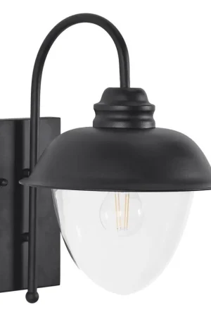 Superprijs BANKA - Tuin wandlamp - Matzwart - Metaal
