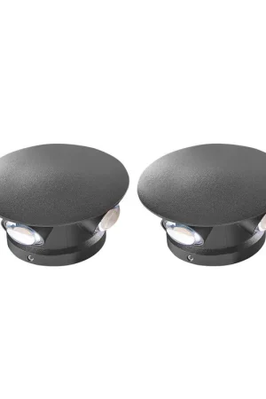 Beste Prijs MAURICE - Wandlamp set van 2 - Zwart - Aluminium