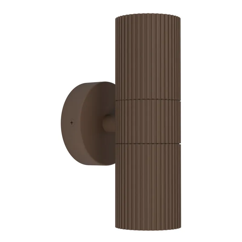 EGLO Tomelloso Wandlamp Buiten - GU10 - 20 cm - Donker Bruin Fabrieksprijs