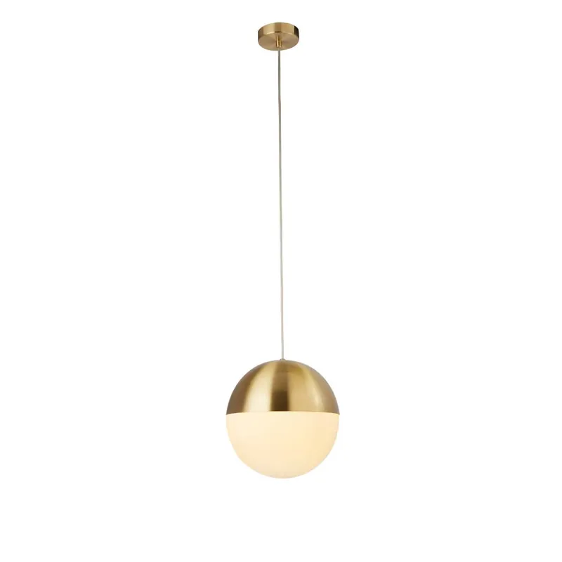 Koop Vandaag Hanglamp, staal, glas, messing, H 150 cm