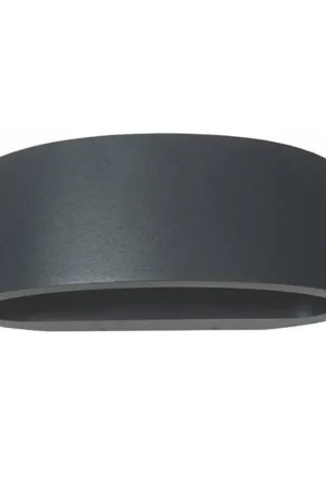 Artdelight Wandlamp Sharp - antraciet - 10x7 cm Gecertificeerd