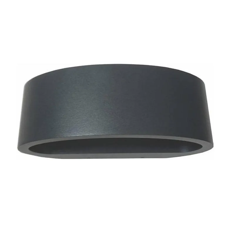 Artdelight Wandlamp Sharp - antraciet - 10x7 cm Gecertificeerd
