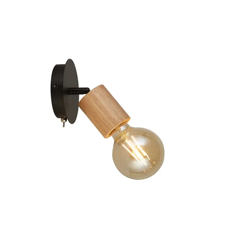 Beperkt Aanbod Wandlamp, staal, beweegbare spot, draaibaar, schakelaar