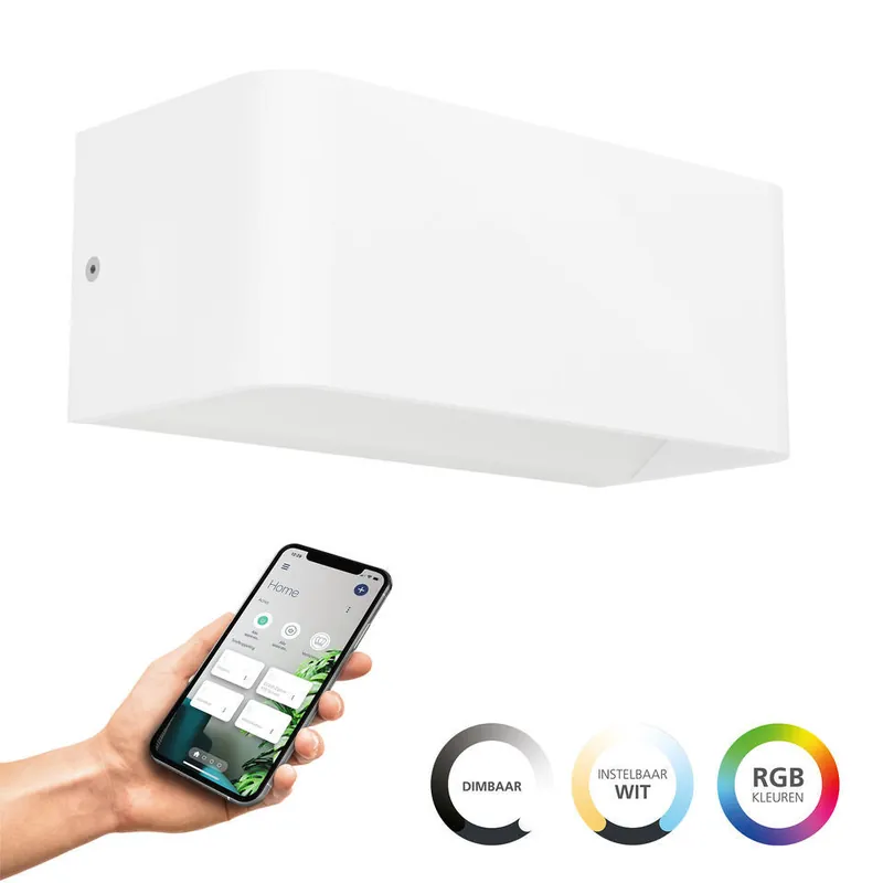 EGLO connect.z Sania-Z Wandlamp - 20 cm - Wit - RGB - Zigbee Nieuw