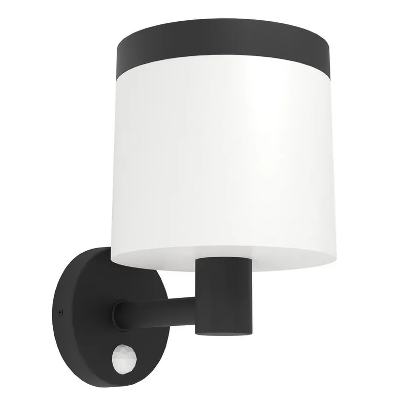 EGLO Pantete Solar Wandlamp - LED - 21 cm - Zwart/Wit Speciale Aanbieding
