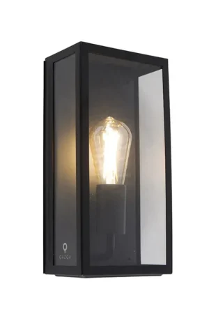 Beperkt Aanbod Qazqa wandlamp rotterdam zwart e27