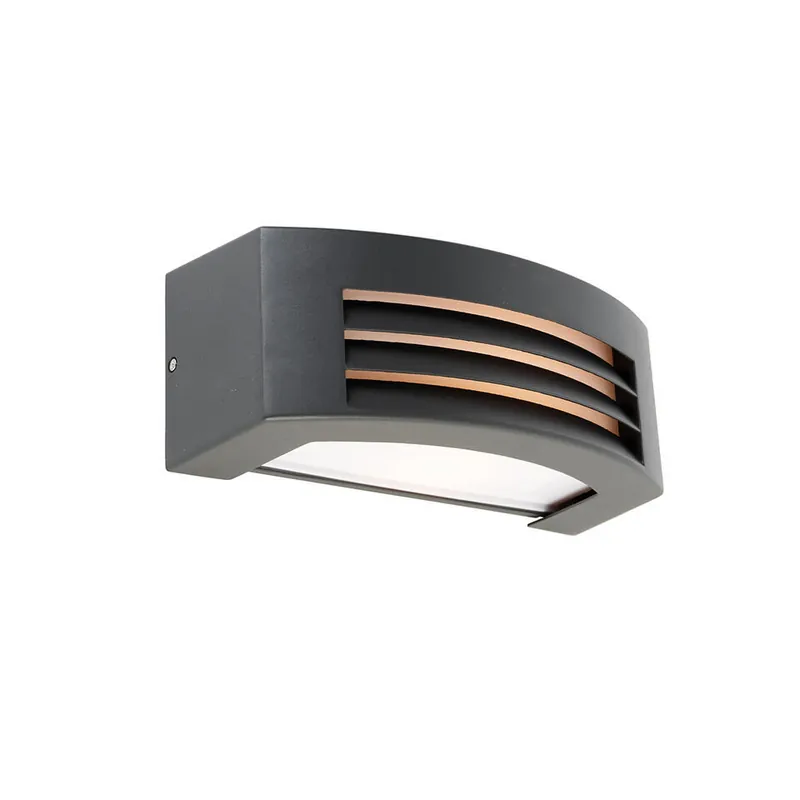 Qazqa wandlamp met glas hurricane grijs e27 Populair