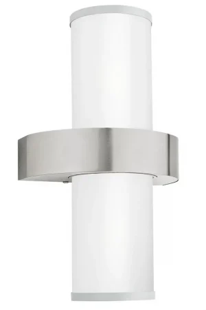 Aanbieding EGLO Beverly Wandlamp - E27 - 35 cm - Zilver/Wit