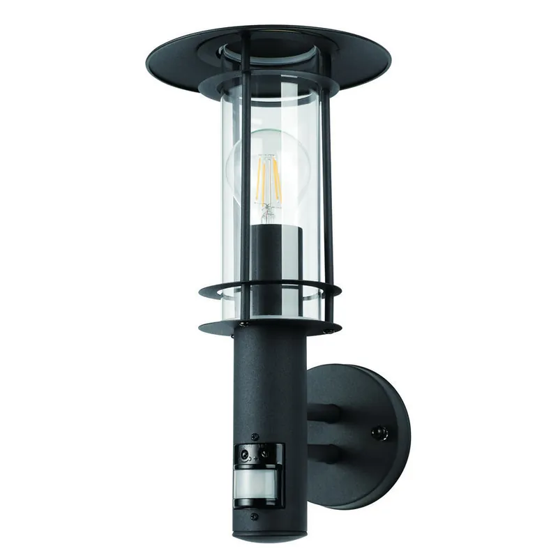 Flitsaanbieding EGLOLisio 1Wandlamp - E27 - Sensor-RVS - Zwart