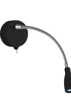 Aanbieding LED wandlamp, zwart mat staal, H 24 cm