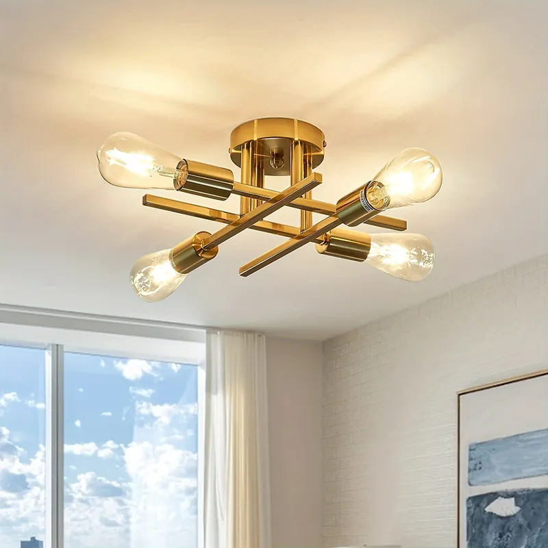 SatelliteLight - Zwarte IJzeren Moderne Plafondlamp met Industriële Stijl Weekendaanbieding