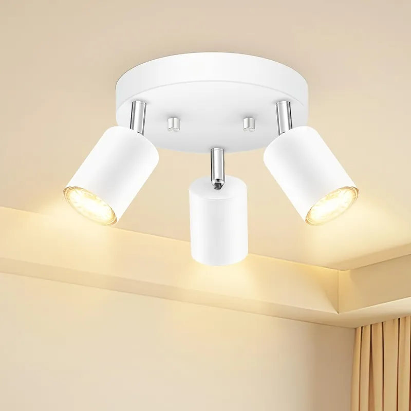 Merkproduct FlexiLight - 3-Licht Plafondspot met Draaibare Koppen, GU10 Basis