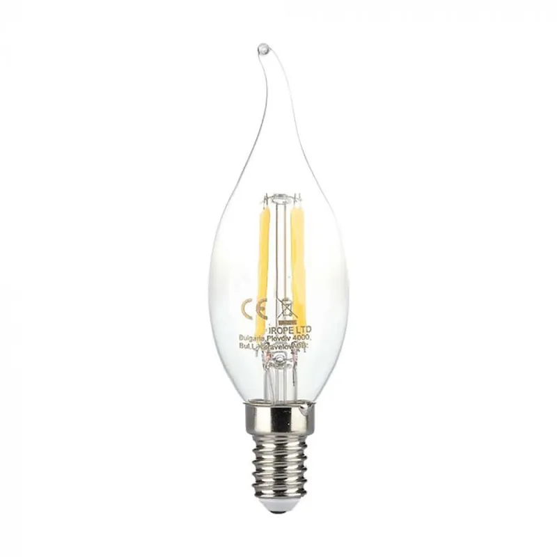 LED lamp, E14 fitting, 4W, 400lm, DxH 3,5x11,8 cm Korting