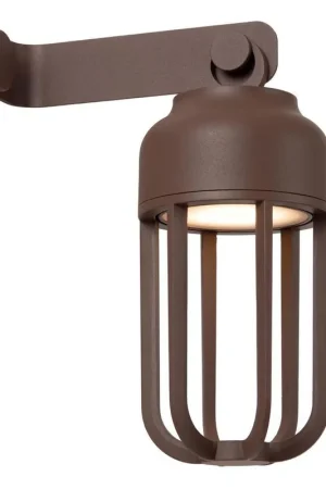 Betaalbaar Lucide WELLS Wandlamp - Roest bruin