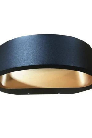 Artdelight Wandlamp Sharp - zwart koper - 10 x7 cm Direct Verzonden