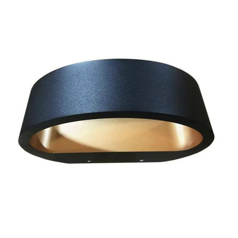 Artdelight Wandlamp Sharp - zwart koper - 10 x7 cm Direct Verzonden