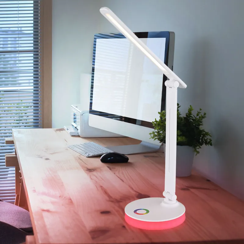 LED tafellamp, touchdimmer, CCT, RGB kleurverandering, H 50 cm Koop Vandaag